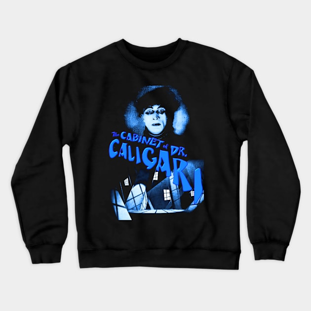 The Cabinet Of Dr. Caligari Design Crewneck Sweatshirt by HellwoodOutfitters